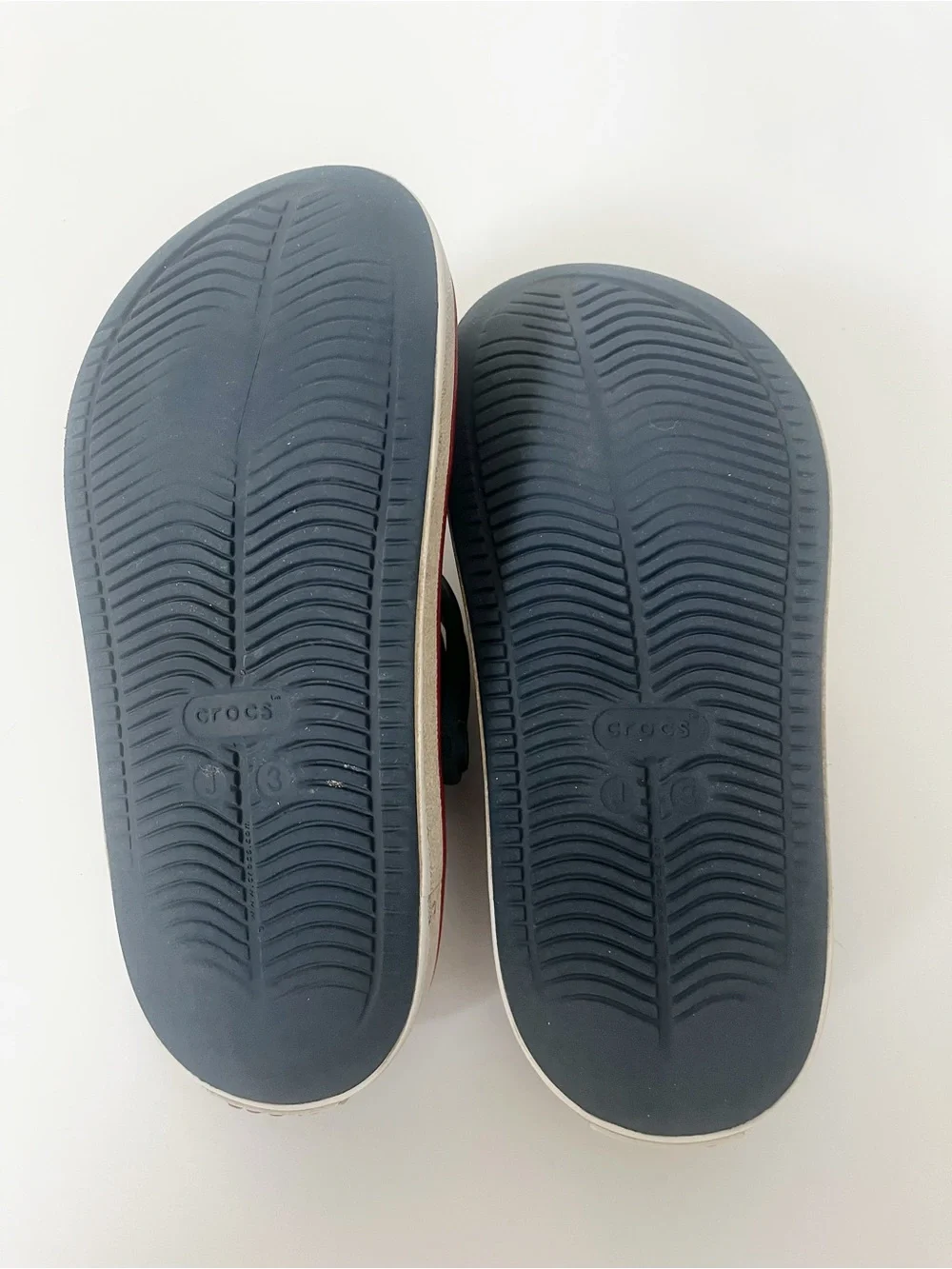 Navy Crocs with Jibbitz - Kids Size 3